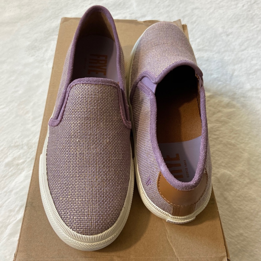NIB Frye Gia Canvas Slip on Sneaker lilac 70063 - Picture 6 of 6